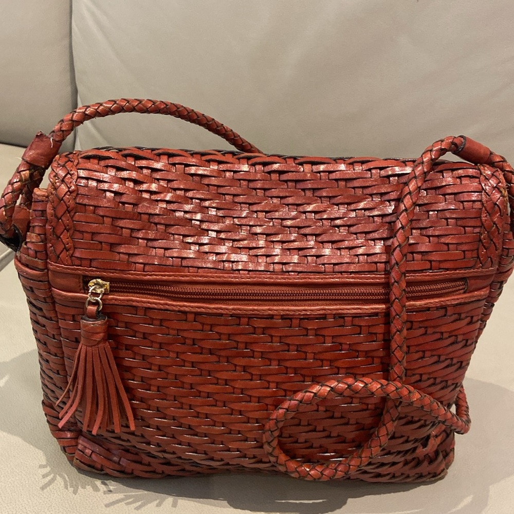 Talbots woven vintage bag !